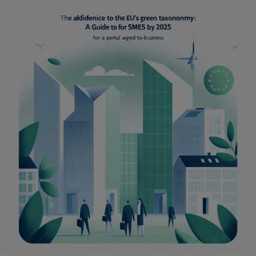 Conformité à la Taxonomie Verte de l'UE : Un Guide pour les PME à l'Horizon 2025